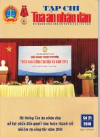 Vai trò của tòa án trong hoạt động điều phối quyền sử dụng đất tại Việt Nam - NCS Ninh Thị Hiền - Tạp chí Tòa án nhân dân